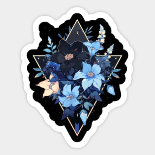 blue flowers - beautiful Sticker